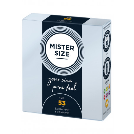 Mister Size 53mm pack of 3