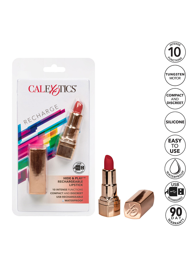 Vibratore Rossetto ricaricabile CalExotics Hide & Play